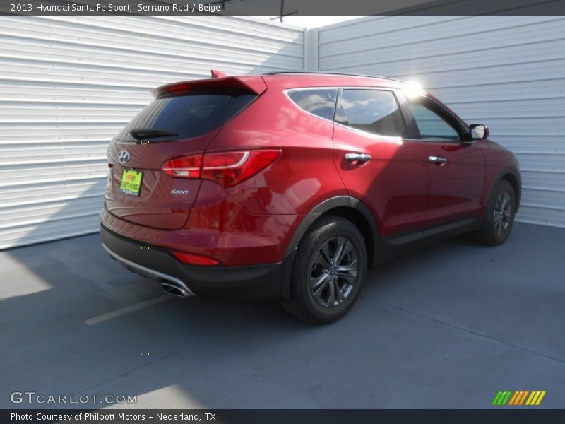 Serrano Red / Beige 2013 Hyundai Santa Fe Sport