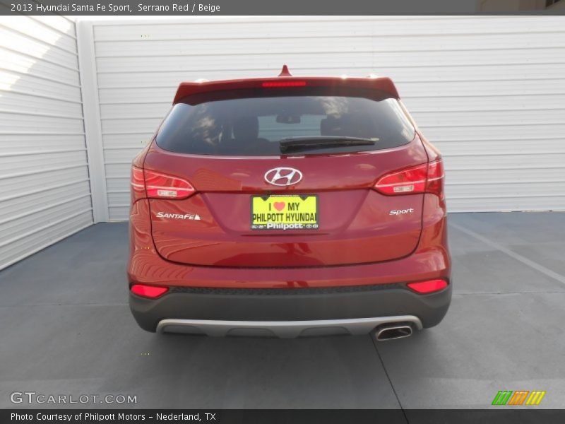 Serrano Red / Beige 2013 Hyundai Santa Fe Sport