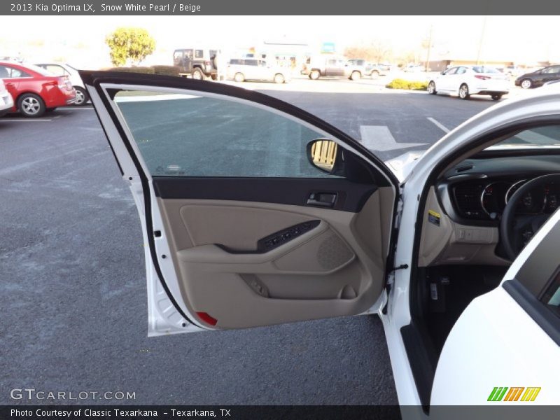 Snow White Pearl / Beige 2013 Kia Optima LX