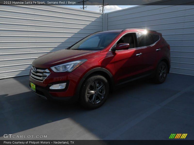 Serrano Red / Beige 2013 Hyundai Santa Fe Sport