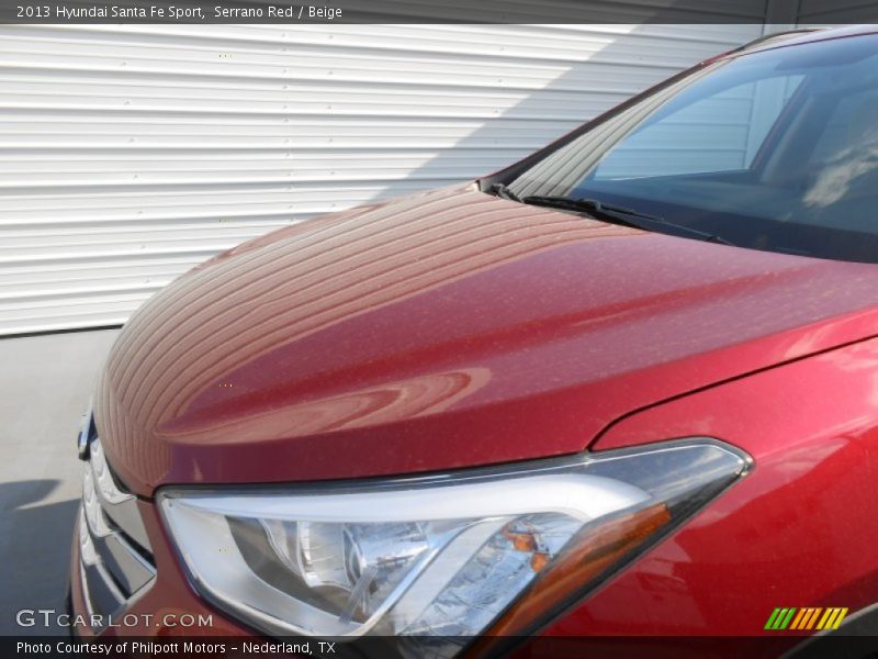 Serrano Red / Beige 2013 Hyundai Santa Fe Sport