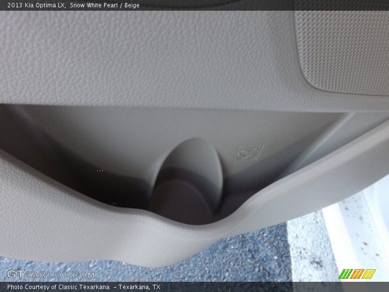 Snow White Pearl / Beige 2013 Kia Optima LX