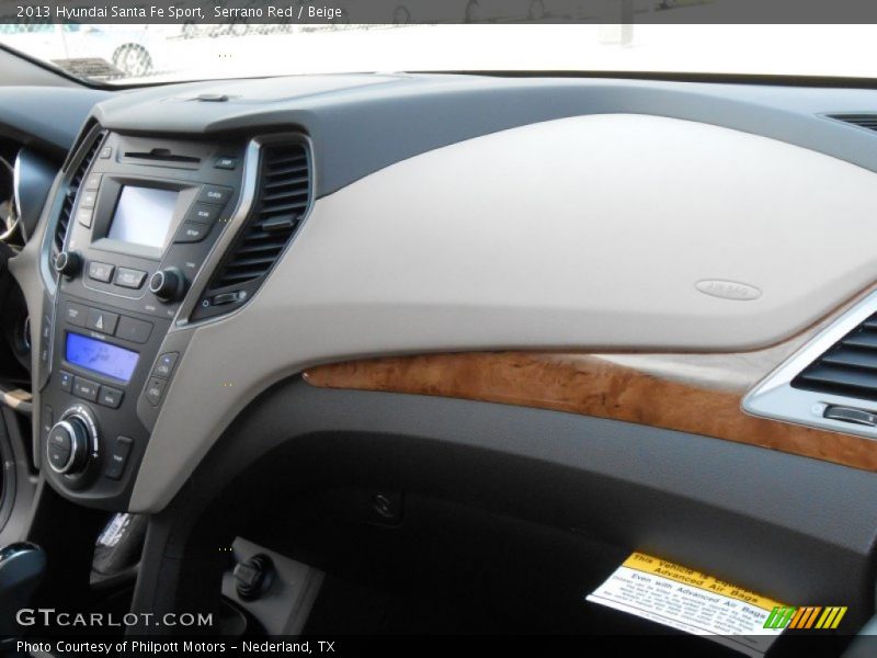 Serrano Red / Beige 2013 Hyundai Santa Fe Sport