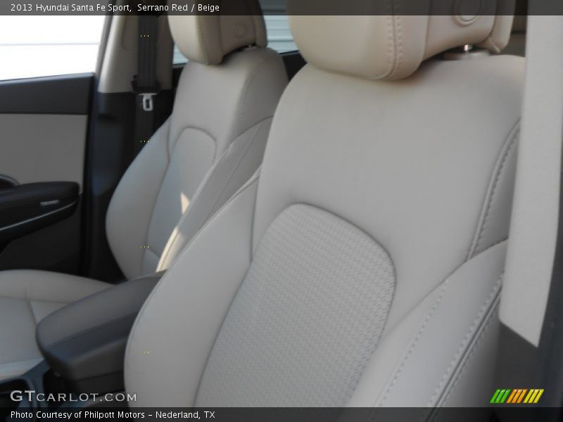 Serrano Red / Beige 2013 Hyundai Santa Fe Sport