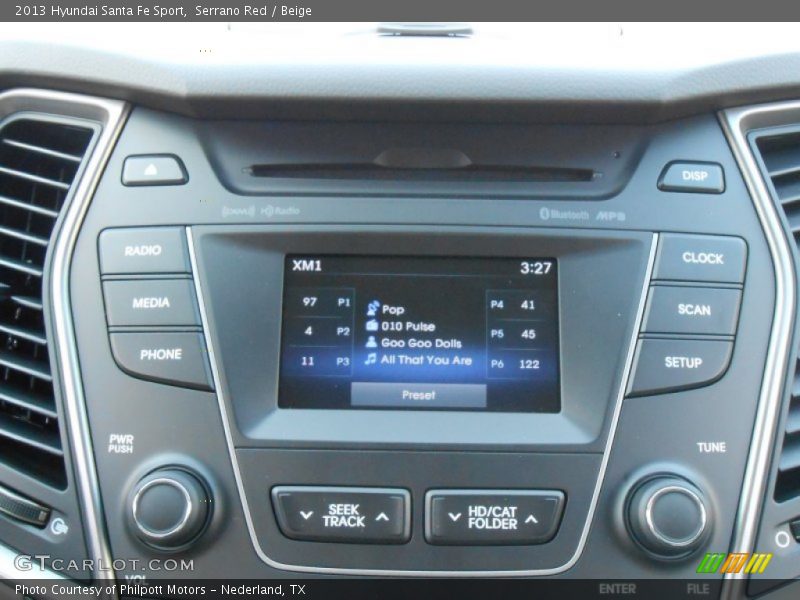 Controls of 2013 Santa Fe Sport