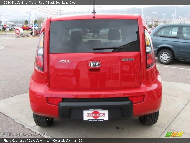 Molten Red / Black Soul Logo Cloth 2010 Kia Soul +