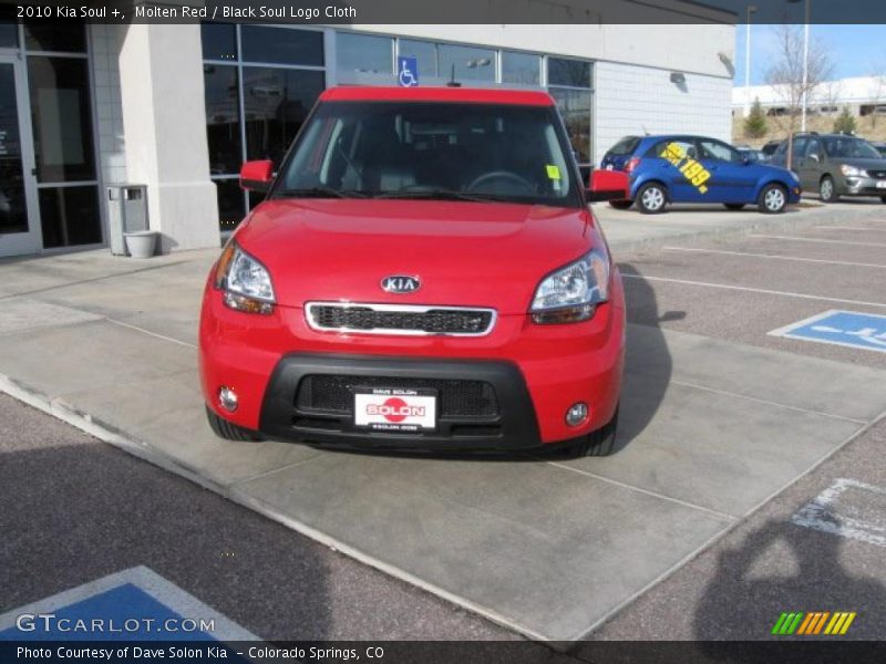 Molten Red / Black Soul Logo Cloth 2010 Kia Soul +