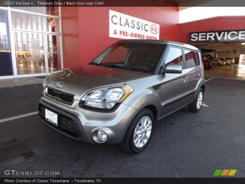 Titanium Gray / Black Soul Logo Cloth 2013 Kia Soul +