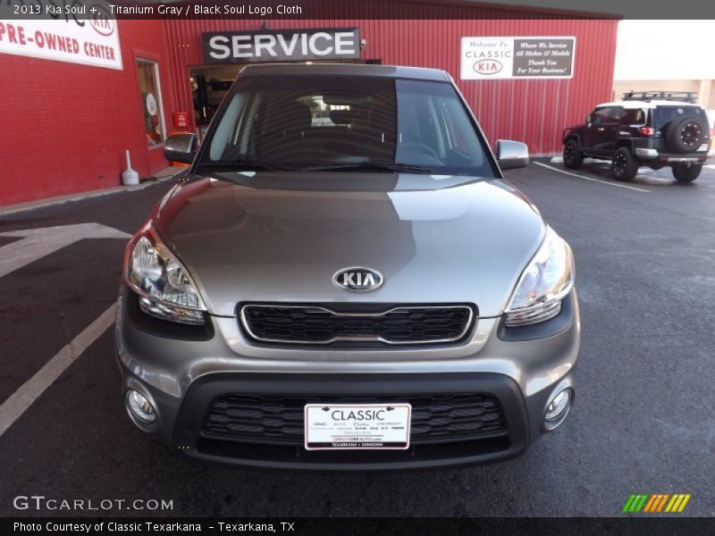 Titanium Gray / Black Soul Logo Cloth 2013 Kia Soul +