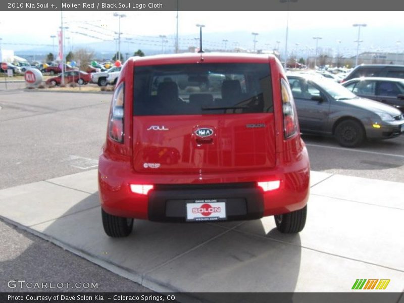 Molten Red / Black Soul Logo Cloth 2010 Kia Soul +