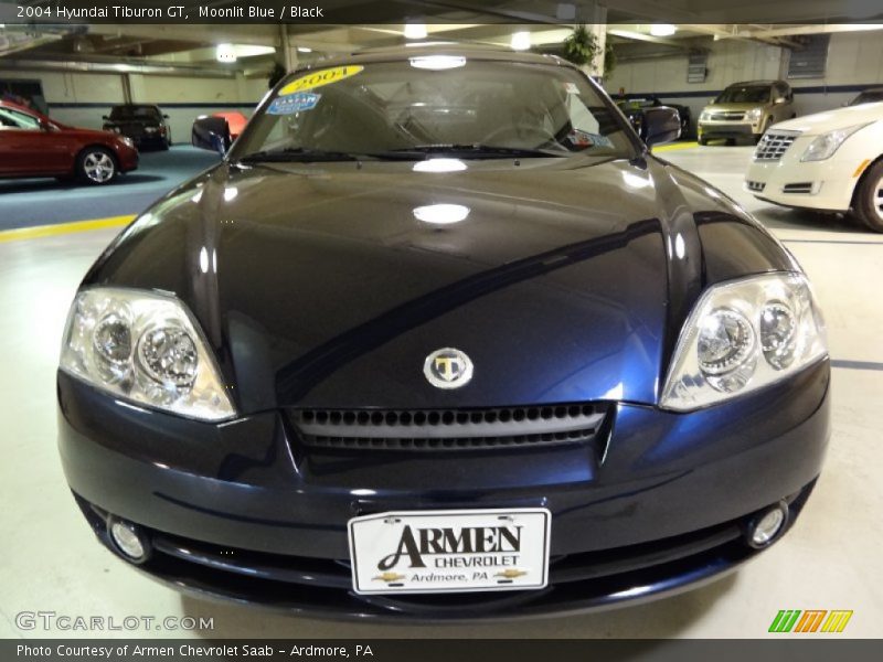 Moonlit Blue / Black 2004 Hyundai Tiburon GT