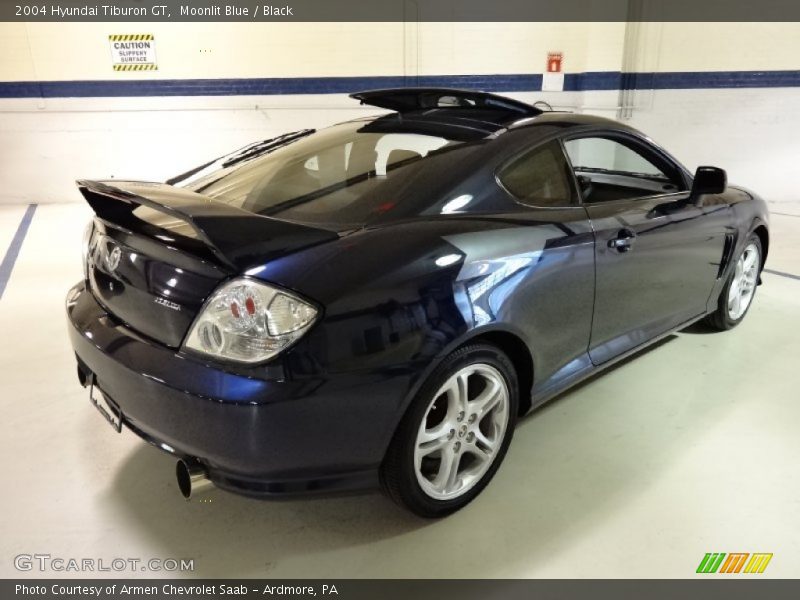 Moonlit Blue / Black 2004 Hyundai Tiburon GT
