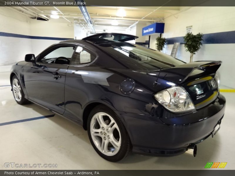 Moonlit Blue / Black 2004 Hyundai Tiburon GT