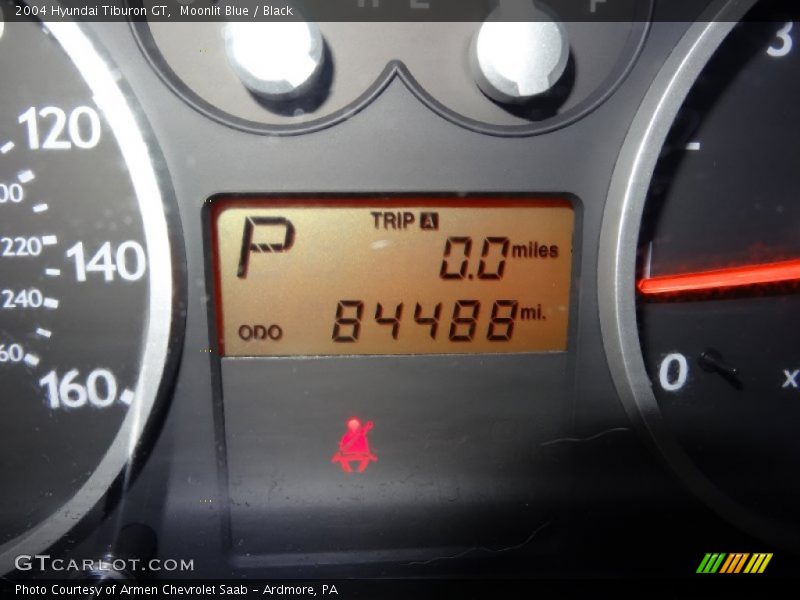 Moonlit Blue / Black 2004 Hyundai Tiburon GT