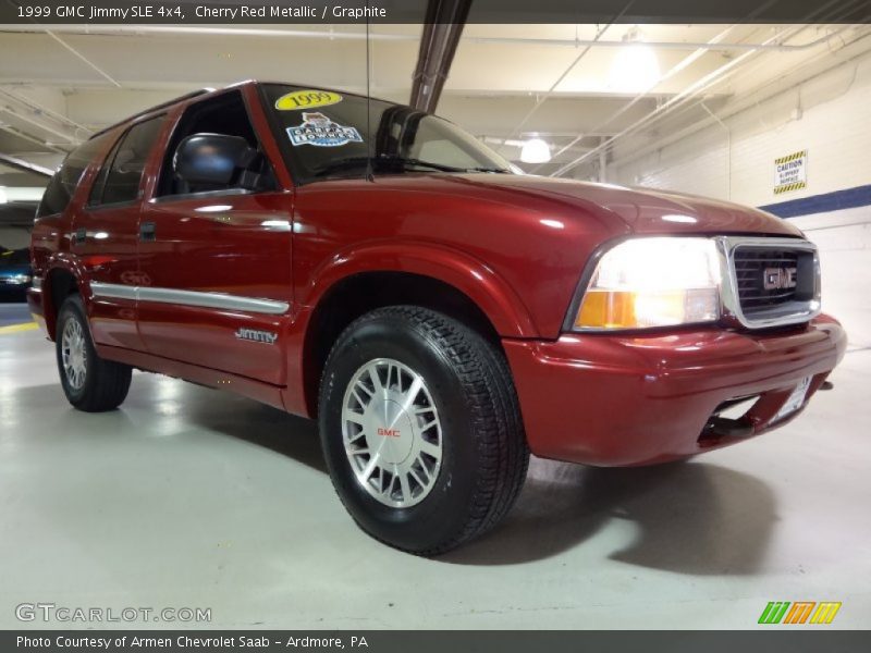 Cherry Red Metallic / Graphite 1999 GMC Jimmy SLE 4x4