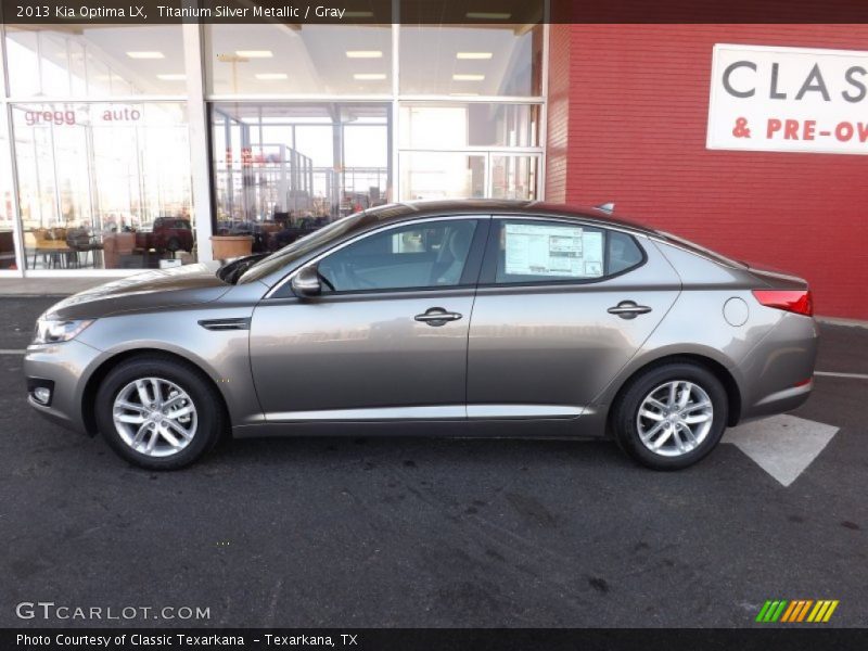Titanium Silver Metallic / Gray 2013 Kia Optima LX