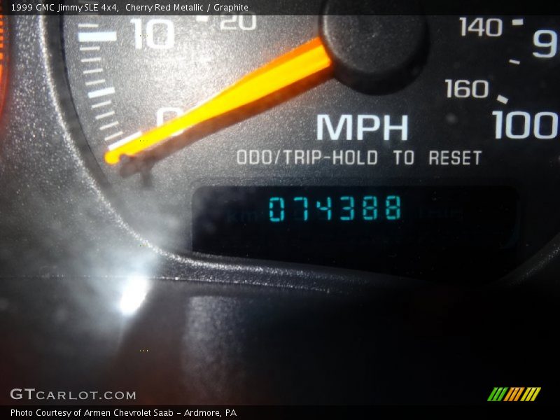 Cherry Red Metallic / Graphite 1999 GMC Jimmy SLE 4x4