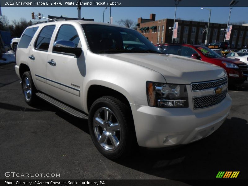White Diamond Tricoat / Ebony 2013 Chevrolet Tahoe LTZ 4x4