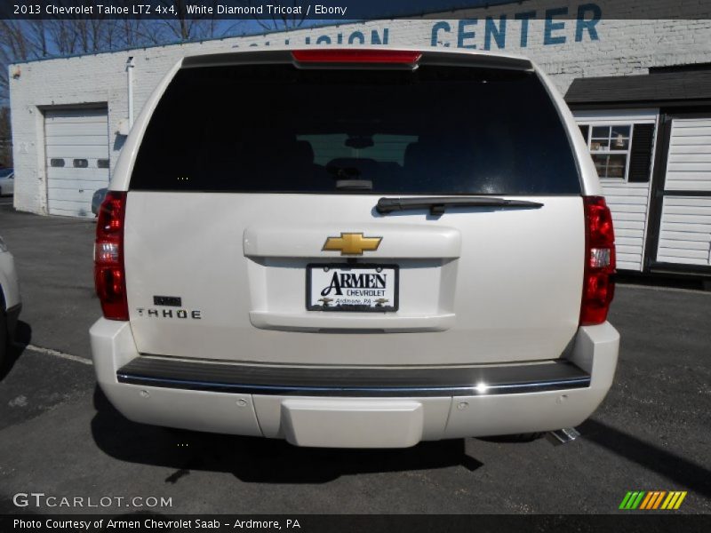 White Diamond Tricoat / Ebony 2013 Chevrolet Tahoe LTZ 4x4