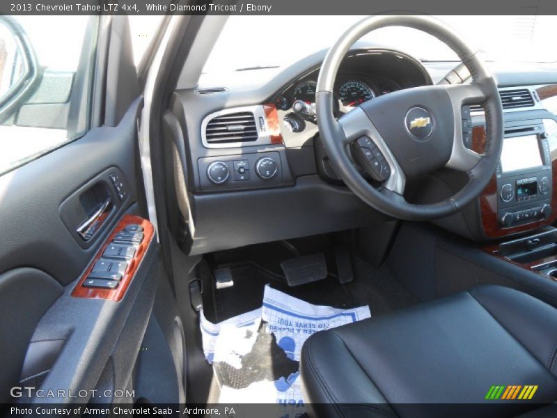 White Diamond Tricoat / Ebony 2013 Chevrolet Tahoe LTZ 4x4