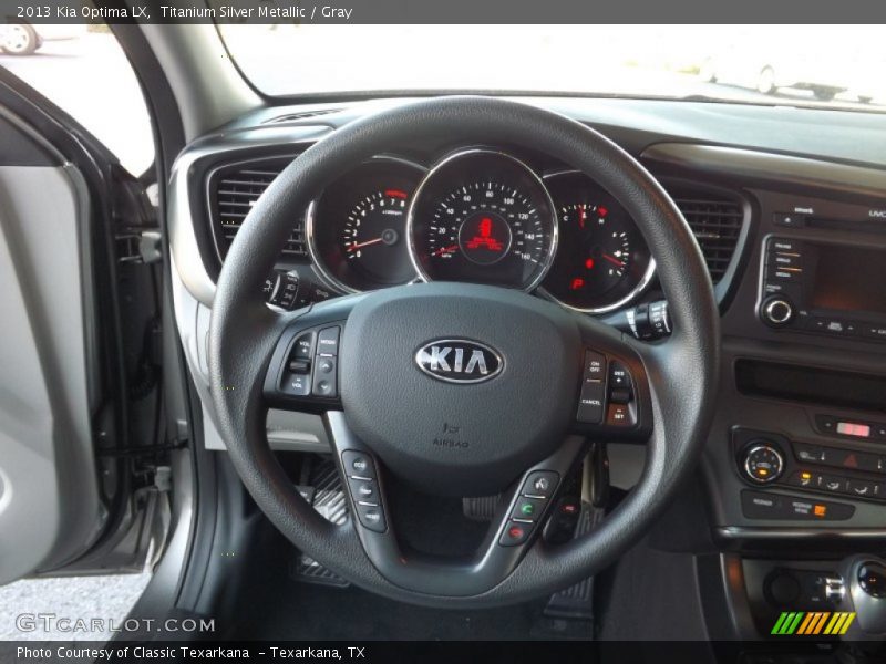 Titanium Silver Metallic / Gray 2013 Kia Optima LX