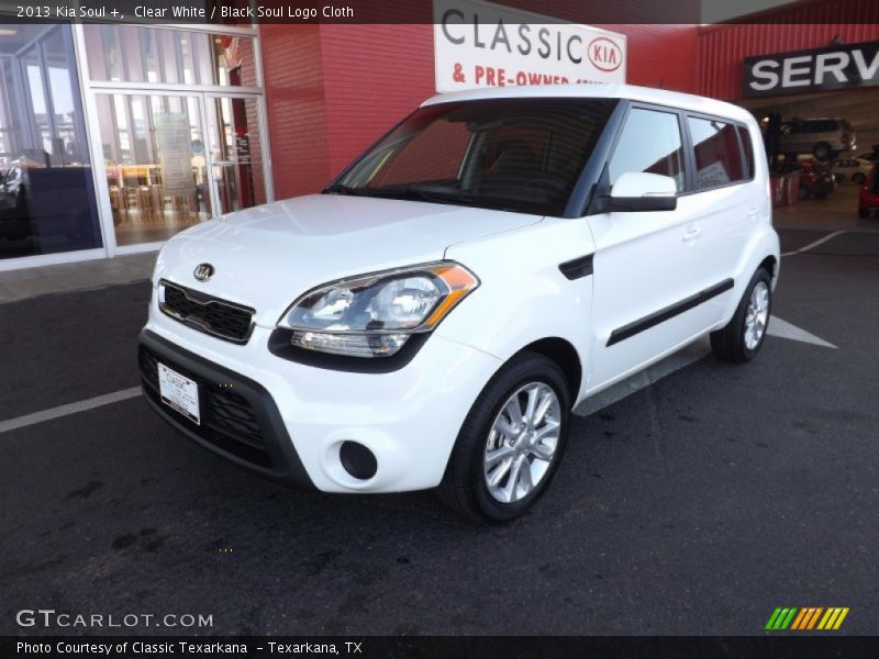 Clear White / Black Soul Logo Cloth 2013 Kia Soul +