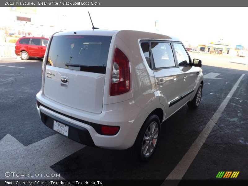 Clear White / Black Soul Logo Cloth 2013 Kia Soul +