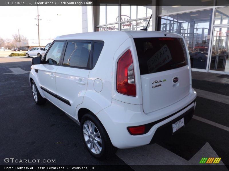 Clear White / Black Soul Logo Cloth 2013 Kia Soul +