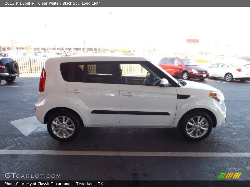 Clear White / Black Soul Logo Cloth 2013 Kia Soul +