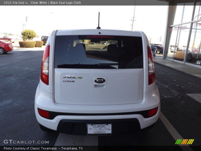 Clear White / Black Soul Logo Cloth 2013 Kia Soul +