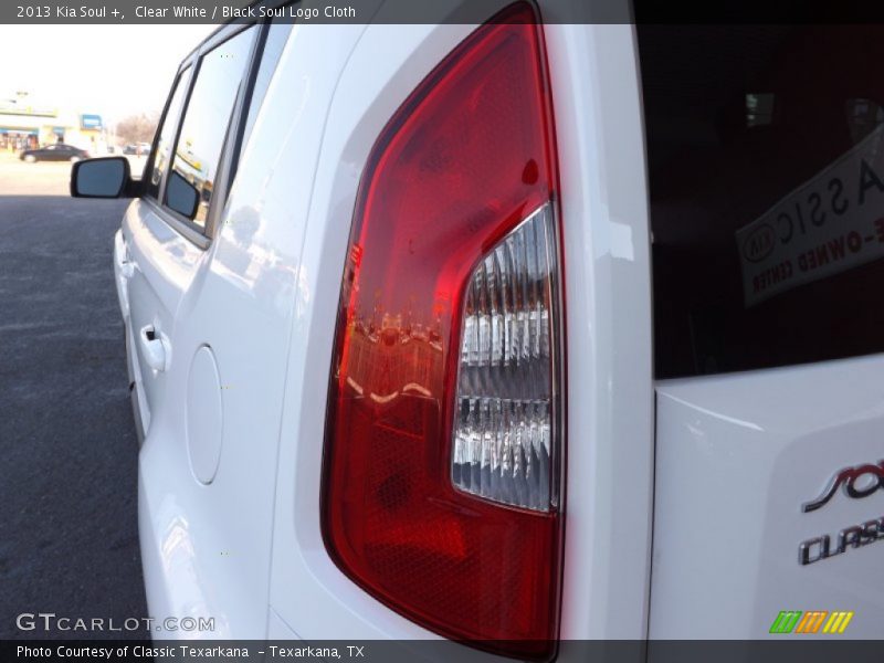 Clear White / Black Soul Logo Cloth 2013 Kia Soul +
