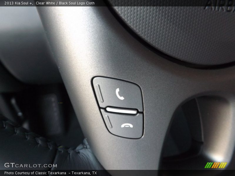 Clear White / Black Soul Logo Cloth 2013 Kia Soul +
