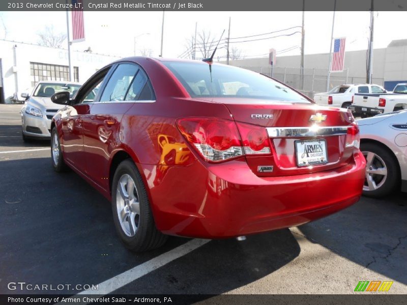 Crystal Red Metallic Tintcoat / Jet Black 2013 Chevrolet Cruze LT