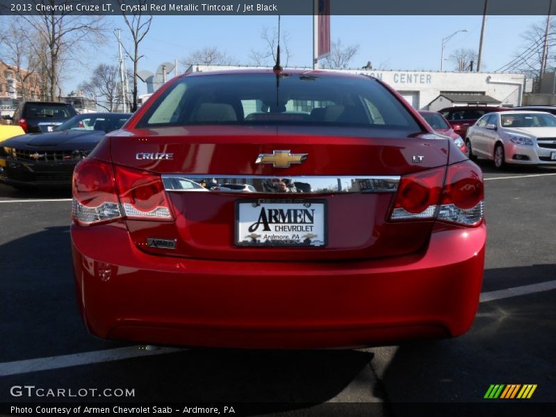 Crystal Red Metallic Tintcoat / Jet Black 2013 Chevrolet Cruze LT