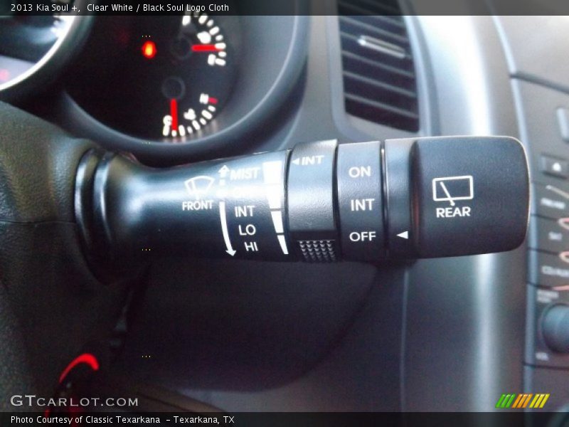 Clear White / Black Soul Logo Cloth 2013 Kia Soul +