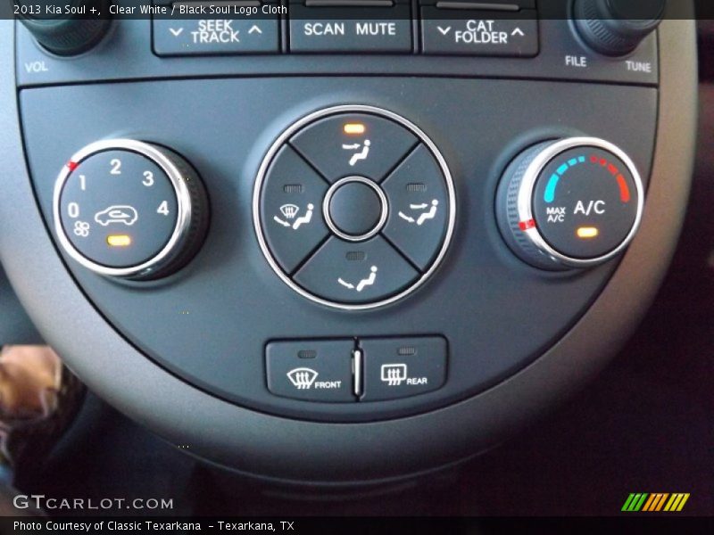 Clear White / Black Soul Logo Cloth 2013 Kia Soul +