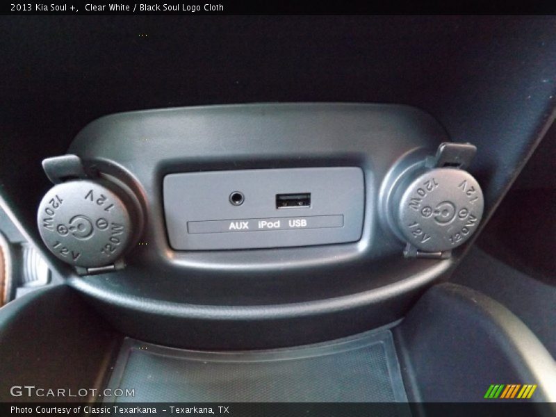 Clear White / Black Soul Logo Cloth 2013 Kia Soul +