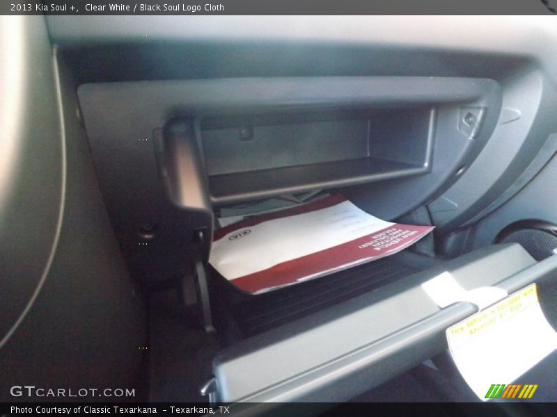 Clear White / Black Soul Logo Cloth 2013 Kia Soul +