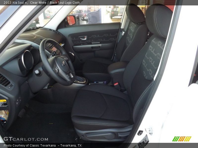 Clear White / Black Soul Logo Cloth 2013 Kia Soul +