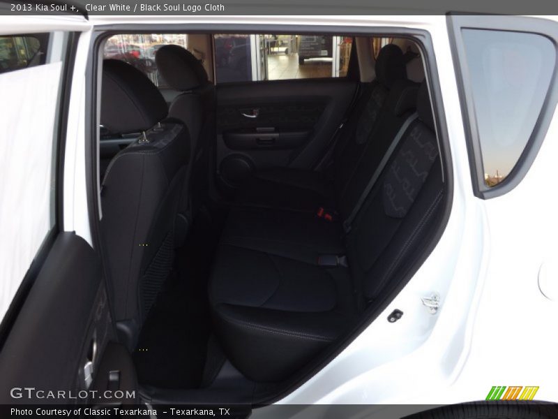 Clear White / Black Soul Logo Cloth 2013 Kia Soul +