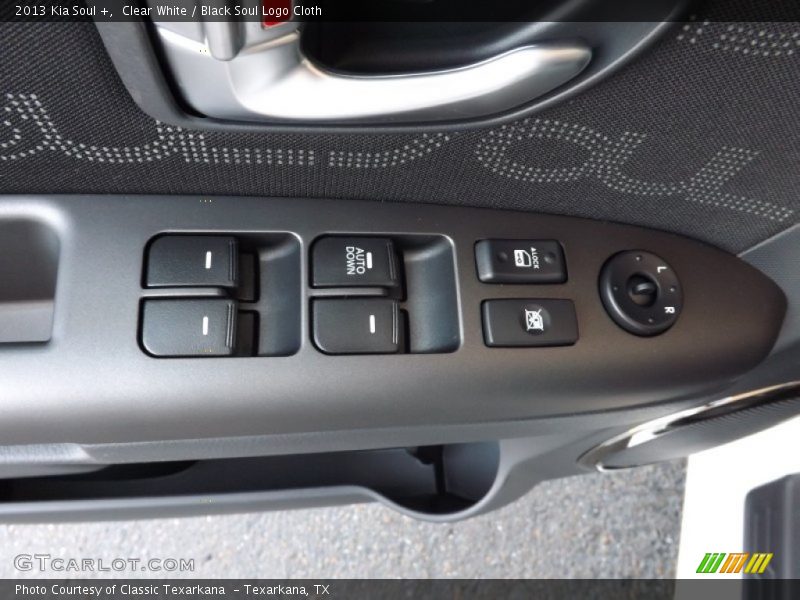 Clear White / Black Soul Logo Cloth 2013 Kia Soul +