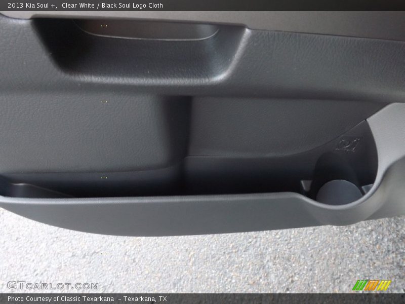 Clear White / Black Soul Logo Cloth 2013 Kia Soul +