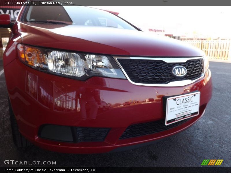 Crimson Red / Stone 2013 Kia Forte EX