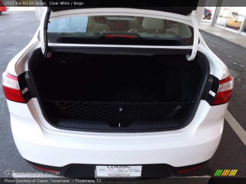 Clear White / Beige 2013 Kia Rio EX Sedan
