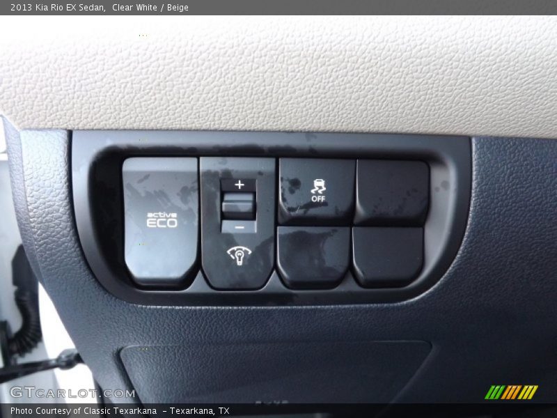 Clear White / Beige 2013 Kia Rio EX Sedan