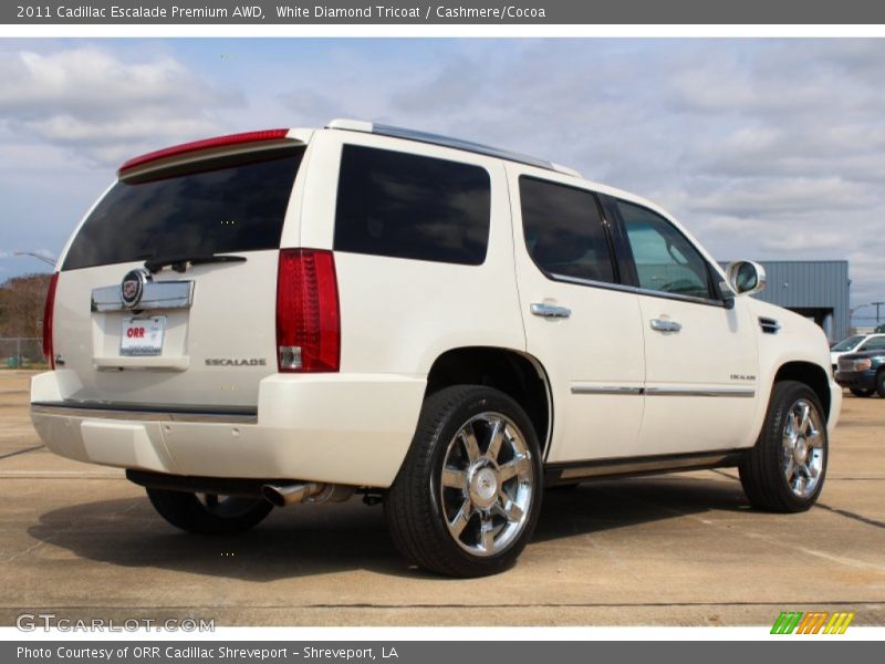 White Diamond Tricoat / Cashmere/Cocoa 2011 Cadillac Escalade Premium AWD