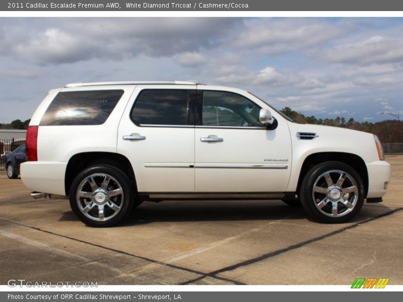 White Diamond Tricoat / Cashmere/Cocoa 2011 Cadillac Escalade Premium AWD