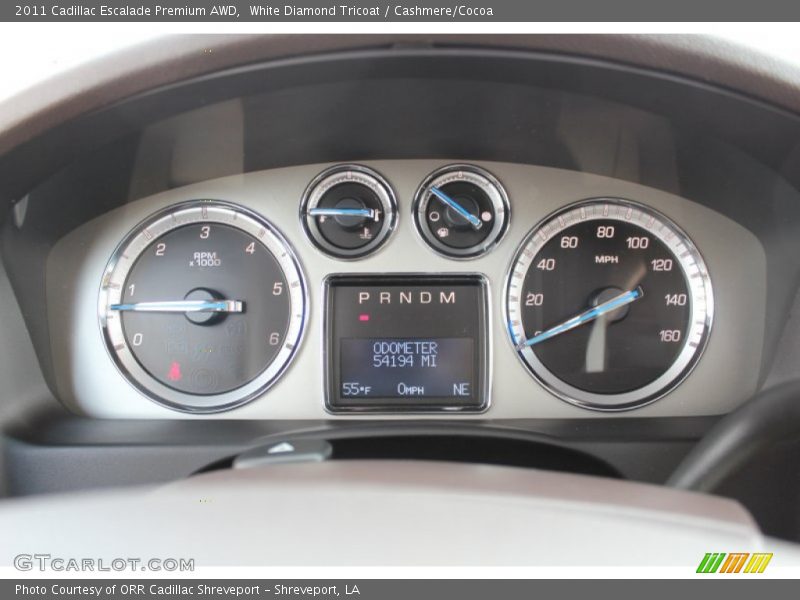 White Diamond Tricoat / Cashmere/Cocoa 2011 Cadillac Escalade Premium AWD
