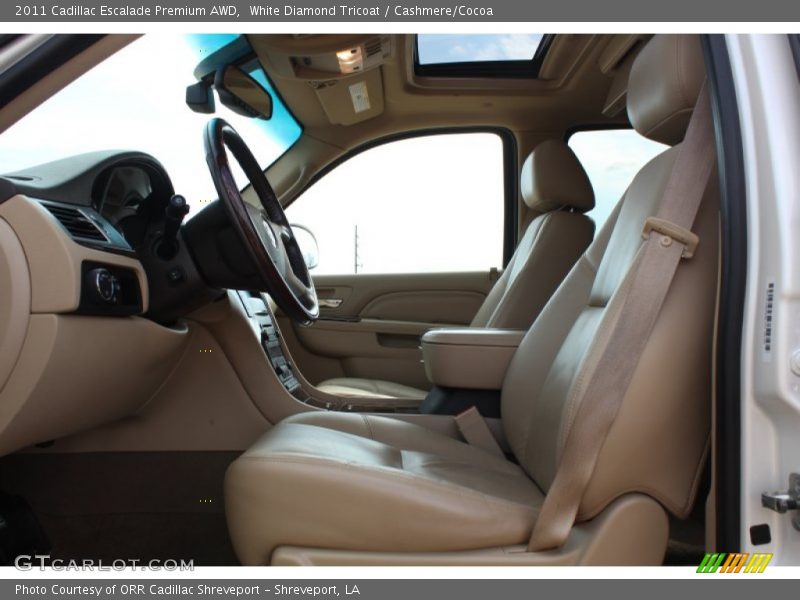White Diamond Tricoat / Cashmere/Cocoa 2011 Cadillac Escalade Premium AWD