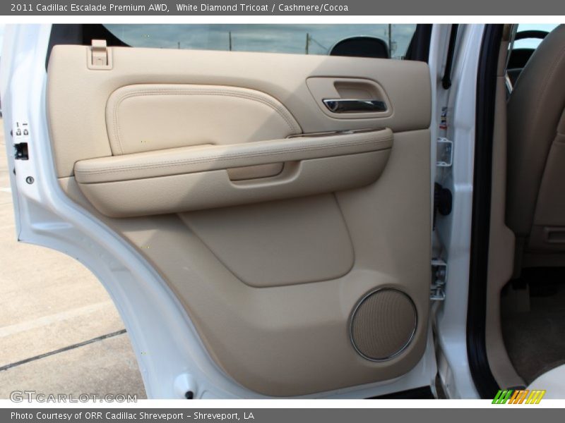 White Diamond Tricoat / Cashmere/Cocoa 2011 Cadillac Escalade Premium AWD